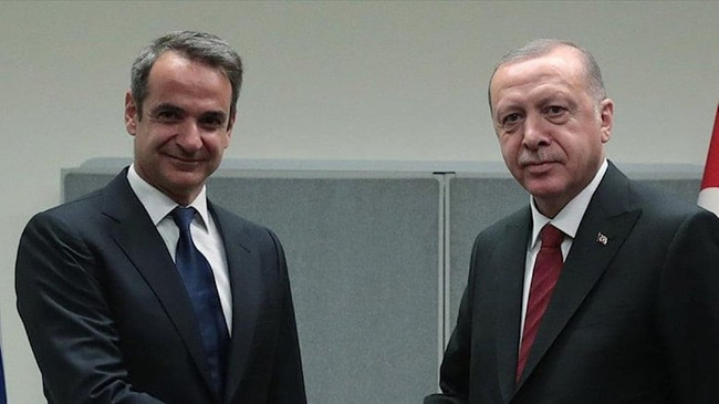 Cumhurbaşkanı Erdoğan Yunanistan Başbakanı Miçotakis'i kabul etti - Resim : 1