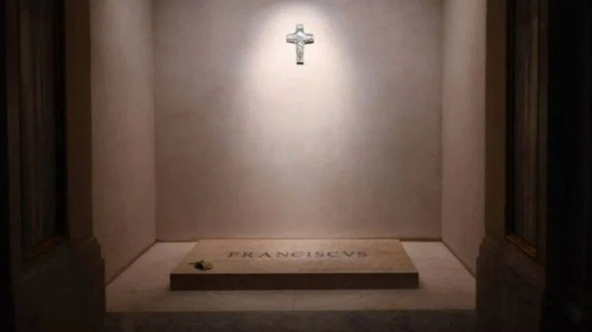 Papa Francis'in mezarı ortaya çıktı! İlk fotoğraflar yayınlandı… - Resim : 2
