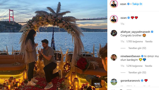 Ozan Tufan'dan sevgilisine evlilik teklifi - Resim : 1