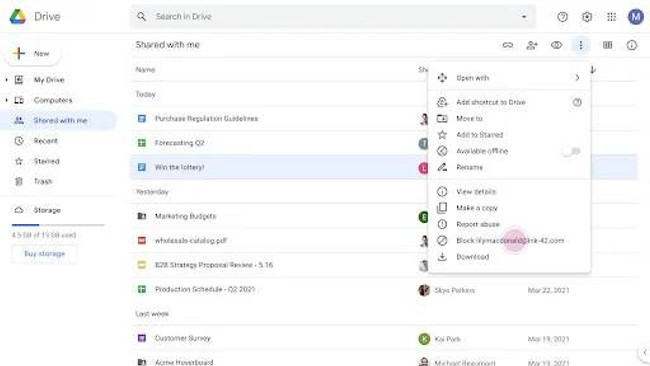 Google Drive’a yeni bir özellik geliyor! Artık engellenebilecek… - Resim : 1