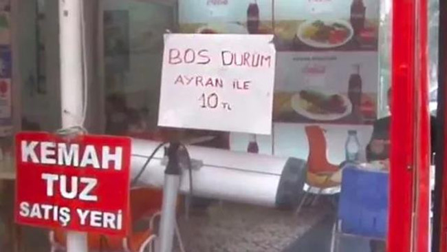 Boş baklavadan sonra şimdi de boş dürüm! 10 TL'ye satılıyor - Resim : 1