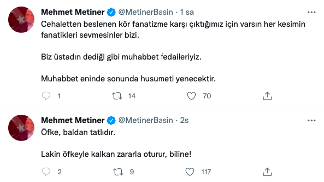 Mehmet Metiner'den, Yeniden Refah Partili Yıldız'ın "Gülşen'in katli vaciptir" paylaşımına tepki - Resim : 4