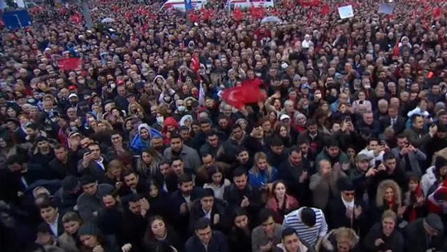 İmamoğlu ve 6'lı masa liderlerinden dev miting! Millet İttifakı sahaya indi - Resim : 1