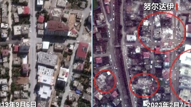 Çin uyduları depremin yıkımını görüntüledi! Durumun boyutunu gözler önüne serdi… - Resim : 2