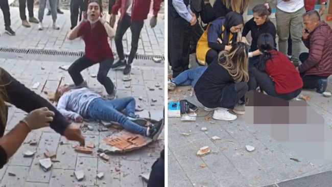 Binadan kopan beton parçası ölümüne neden oldu! - Resim : 1