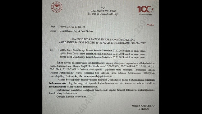 Böceklenen ürünler için sahte evrak düzenlediler! Hukuki süreç başlatıldı - Resim : 1