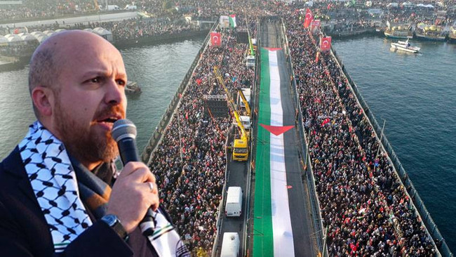 Yüz binler Galata Köprüsü'nde buluştu! İstanbul'da tarihi anlar... - Resim : 5