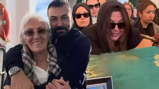 Cenazede baygınlık geçirdi! Aslı Hünel ile Saruhan Hünel'den annelerine veda... - Resim : 2