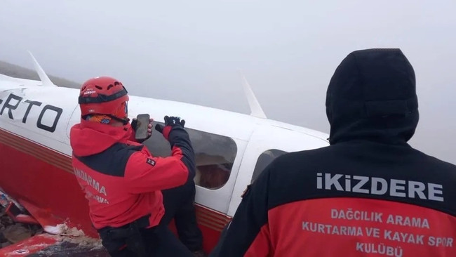 Rize-Bayburt sınırında düşen uçak bulundu! Pilottan acı haber… - Resim : 1