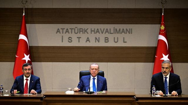 Erdoğan'dan 'Trump Jr.' iddiasına sert tepki! ‘Bir şey yapacaksak Trump’ın kendisiyle yaparız…’ - Resim : 1