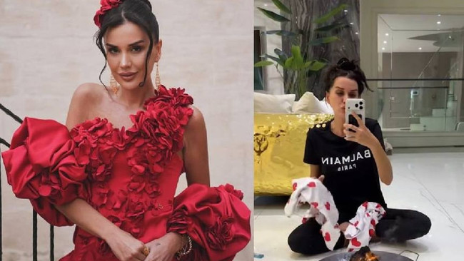 Dilan Polat’tan şaşkına çeviren hareket: Evinin ortasında pijamasını yaktı! - Resim : 1