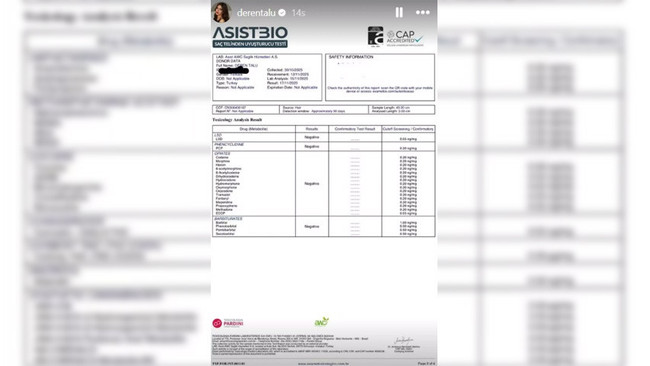 Testi pozitif çıkan Deren Talu yeni test yaptırdı! İşte çıkan sonuç... - Resim : 3