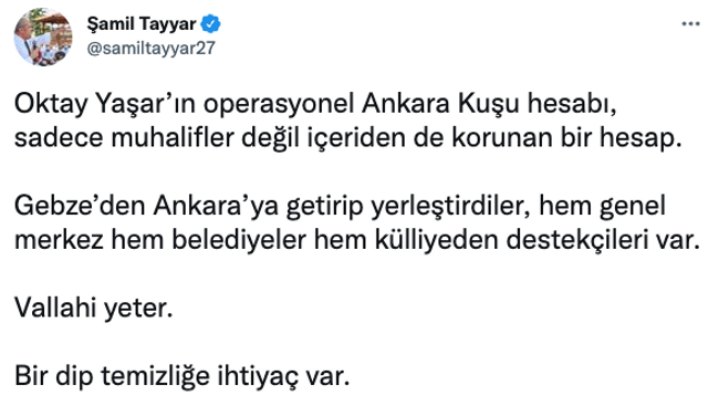 Şamil Tayyar’dan ‘dip temizliği’ çağrısı! ‘Bedel ödedim, yine öderim…’ - Resim : 1