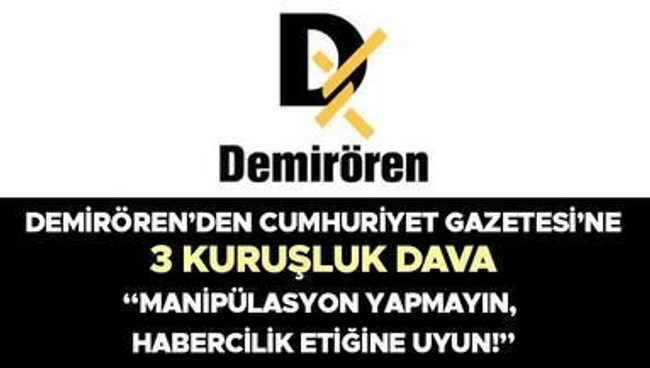 Cumhuriyet’in GYY’sinden Demirören’e sert tepki! ‘Ne yazık ki bu ülkede medya sahibi...’ - Resim : 1