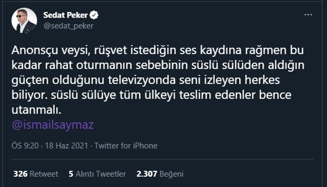 Sedat Peker çılgına döndü! ‘Rüşvet istediğin...' - Resim : 2