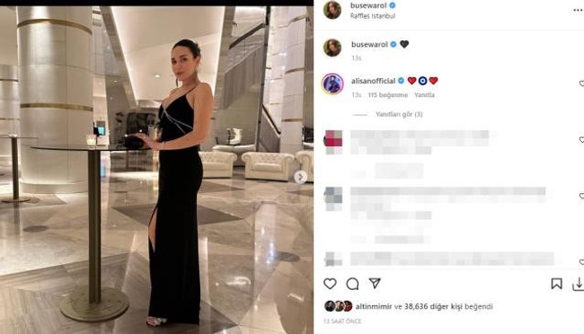 Buse Varol'un göğüs dekolteli paylaşımına kocası Alişan sessiz kalmadı - Resim : 2