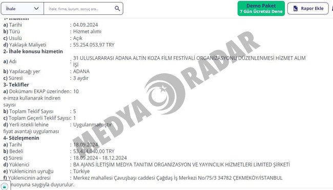 Altın Koza’ya altın ihale: Fiyatı dudak uçuklattı! Özlem Gürses bu işin neresinde? - Resim : 1