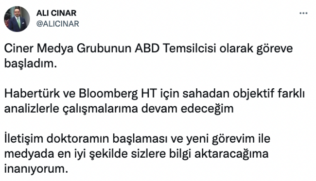 Ciner Medya Grubu’na flaş transfer! ABD temsilcisi kim oldu? - Resim : 1