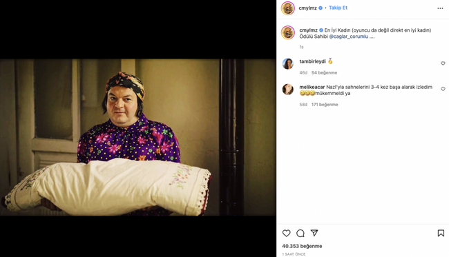 Cem Yılmaz paylaştı sosyal medya yıkıldı! Erşan Kuneri'nin en iyi kadın oyuncusunu açıkladı - Resim : 1