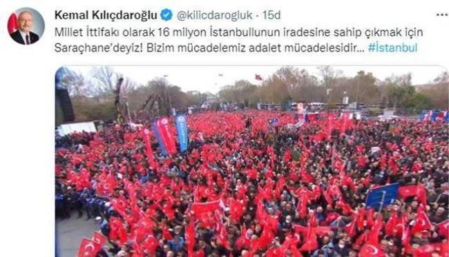 6'lı masadan Ekrem İmamoğlu'na destek mitingi! Bir tek o lider katılmadı - Resim : 5