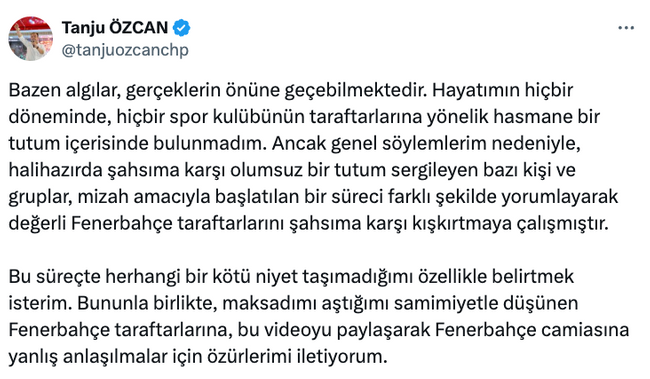 Tanju Özcan’dan Ali Koç gerilimi sonrası geri adım! ‘Bazen algılar…’ - Resim : 1