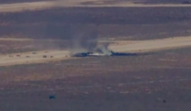 ABD Hava Kuvvetleri'nin bombardıman uçağı düştü - Resim : 1