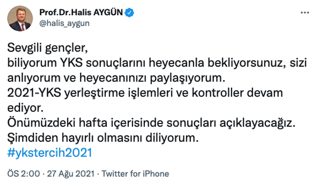 YKS sonuçları ne zaman açıklanacak? ÖSYM Başkanı tarih verdi... - Resim : 1