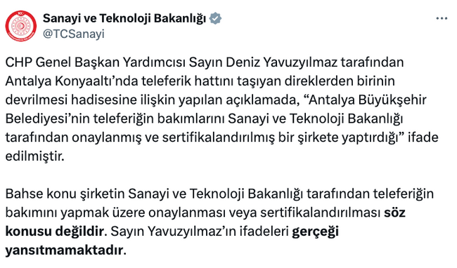 Antalya'daki teleferik kazasının nedeni belli oldu! Bakanlık CHP’yi yalanladı… - Resim : 2