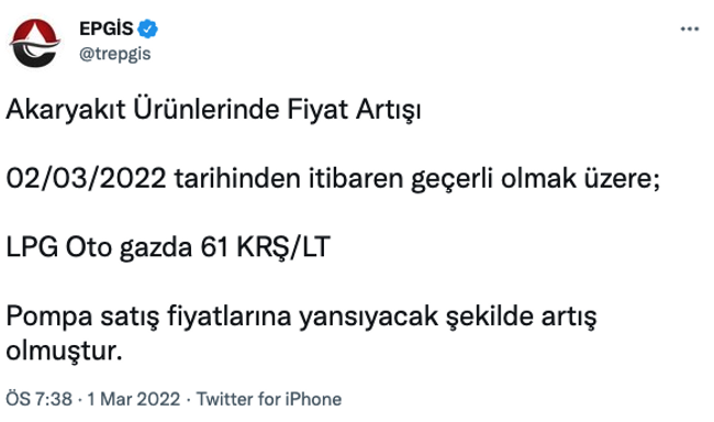 LPG’ye bir zam daha geldi! Bu geceden itibaren... - Resim : 2