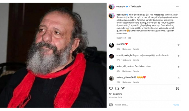 Oyuncu ve yazar Arif Server Güner hayatını kaybetti - Resim : 1