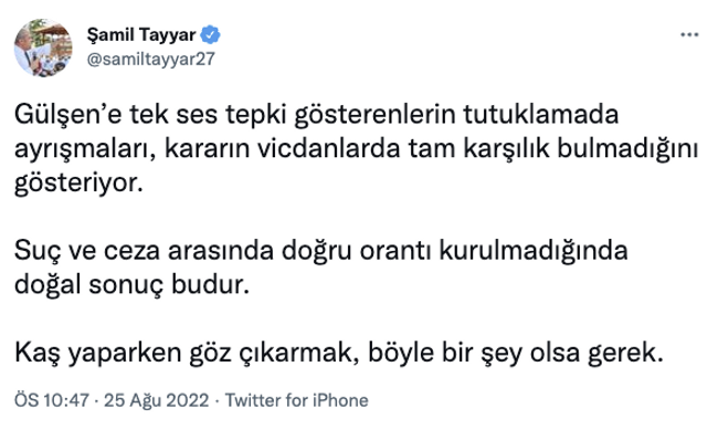 Gülşen'in tutuklanmasına AK Parti'den tepki! "Kaş yaparken göz çıkarmak..." - Resim : 1