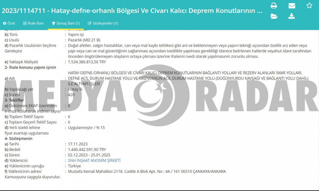 Hasar gören yolların ihalesi ‘tanıdık şirkete’ gitti! Yollar ondan sorulur… - Resim : 2