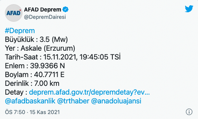 Erzurum'da korkutan deprem! - Resim : 1