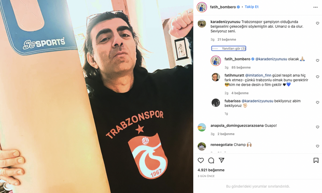 Ünlü yönetmen Fatih Akın'dan flaş Trabzonspor paylaşımı! Taraftarları şimdiden heyecanlandırdı... - Resim : 1