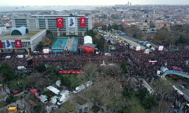 6'lı masadan Ekrem İmamoğlu'na destek mitingi! Bir tek o lider katılmadı - Resim : 1