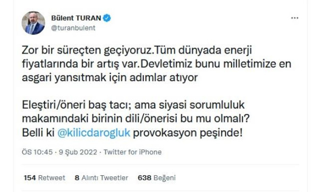 Kılıçdaroğlu'nun fatura restine AK Parti'den jet yanıt: "Belli ki provokasyon peşinde!" - Resim : 2