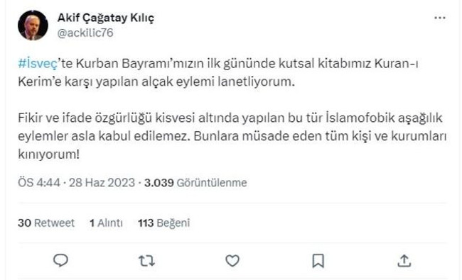 İsveç'teki küstah provokasyona tepkiler peş peşe! - Resim : 3