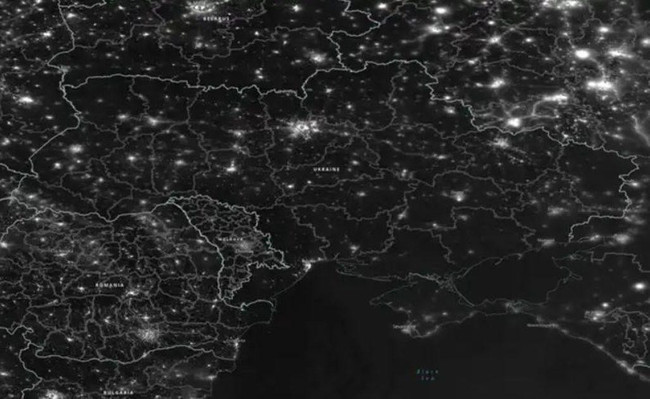 NASA'nın çektiği görüntüler şok etkisi yarattı! Ukrayna "karardı" - Resim : 1