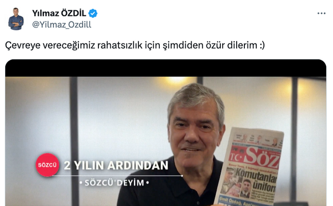 Yılmaz Özdil geri dönüşünü duyurdu! ‘Şimdiden çok özür dilerim…’ - Resim : 2