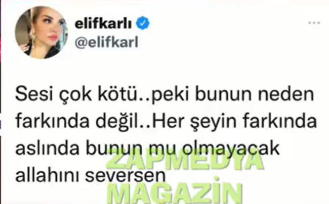 Elif Karlı'dan Seren Serengil'in sesine yorum! "Bunun neden farkında değil" - Resim : 2