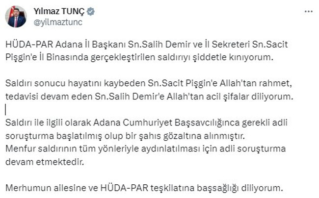 Bakan Yerlikaya duyurdu: HÜDA PAR'a saldırı düzenleyen şahıs yakalandı - Resim : 3