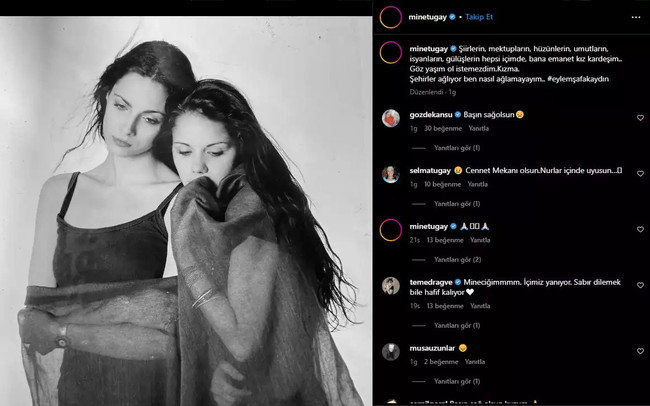 Mine Tugay'ın arkadaş acısı: "Şehirler ağlıyor ben nasıl ağlamayayım" - Resim : 1