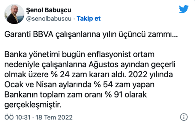 Garanti Bankası, çalışanlarına yılın üçüncü zammını yaptı! - Resim : 1
