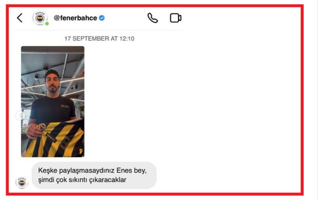 FETÖ'cü Enes Kanter, Ali Koç'un forma gönderdiğini iddia etti! Kulüpten tepki geldi - Resim : 2