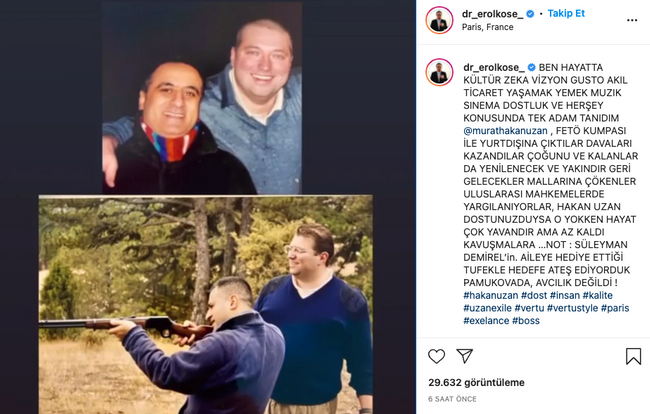 Erol Köse’den dikkat çeken paylaşım! Uzanlar geri mi dönüyor? - Resim : 1