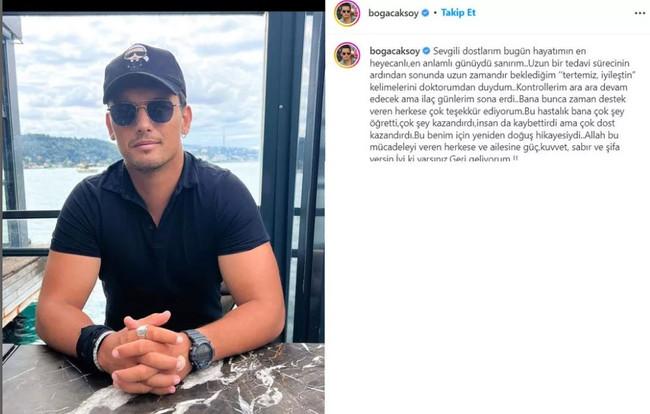 Lenfoma kanseriyle mücadele eden Boğaç Aksoy'dan müjdeli haber! - Resim : 2