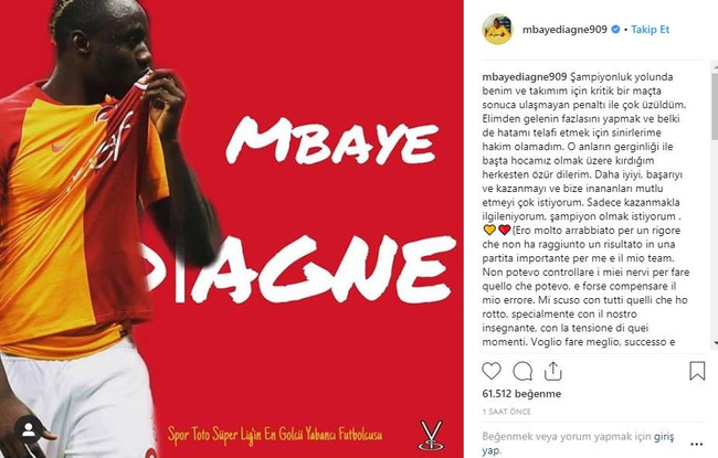 Galatasaraylı yıldızdan özür mesajı: "Sinirlerime hakim olamadım" - Resim : 1