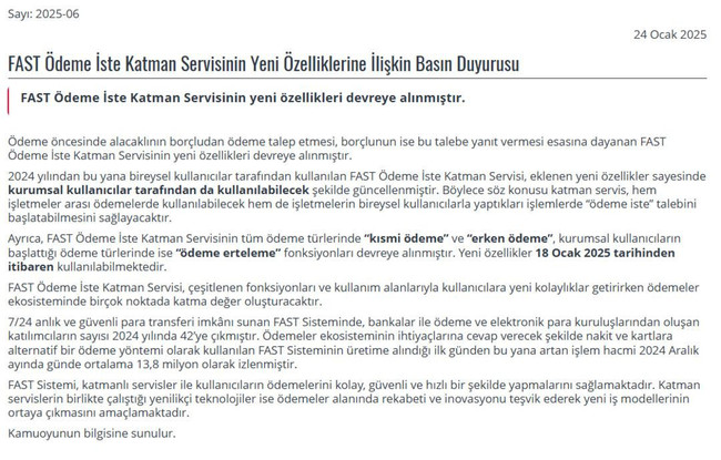 FAST sisteminde yeni dönem: Güncelleme geldi! Artık erteleyebiliyorsunuz… - Resim : 1