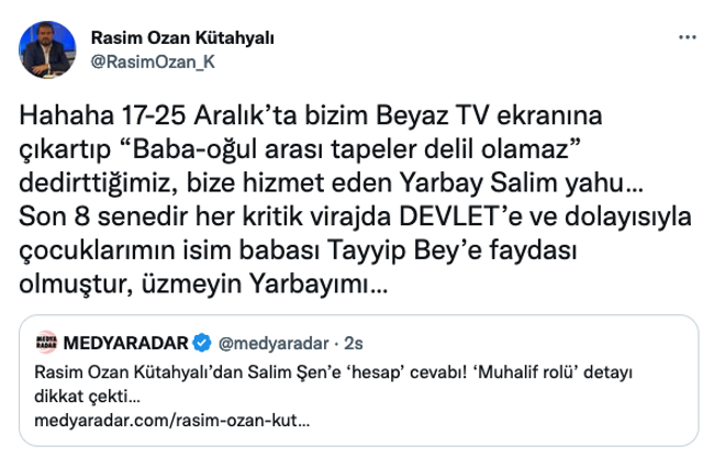 Rasim Ozan Kütahyalı’dan Salim Şen’e ‘hesap’ cevabı! ‘Muhalif rolü’ detayı dikkat çekti… - Resim : 4