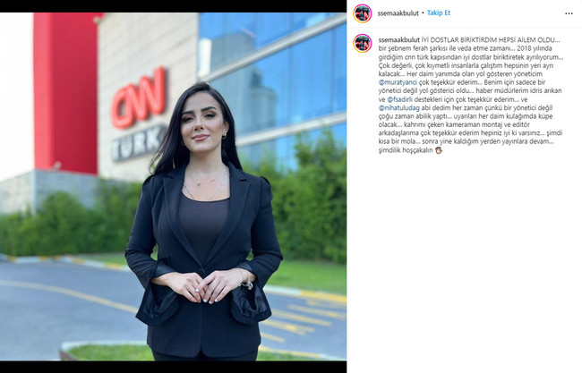 CNN Türk’te bir sürpriz ayrılık daha! Sosyal medyadan veda etti! - Resim : 1